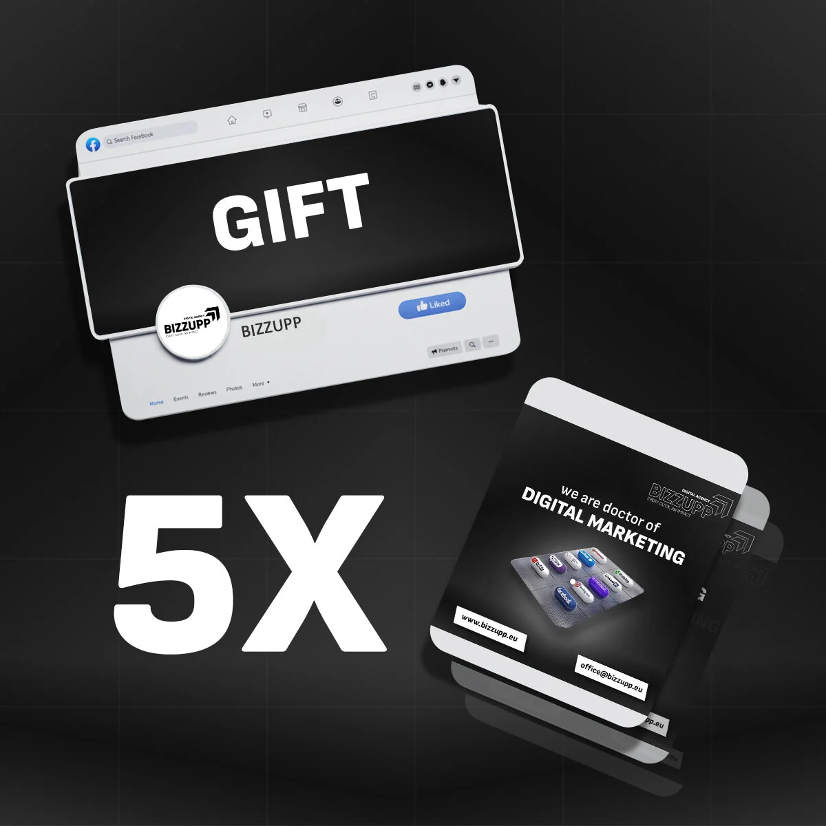 Package: 5 posts + cover & profile (bonus)