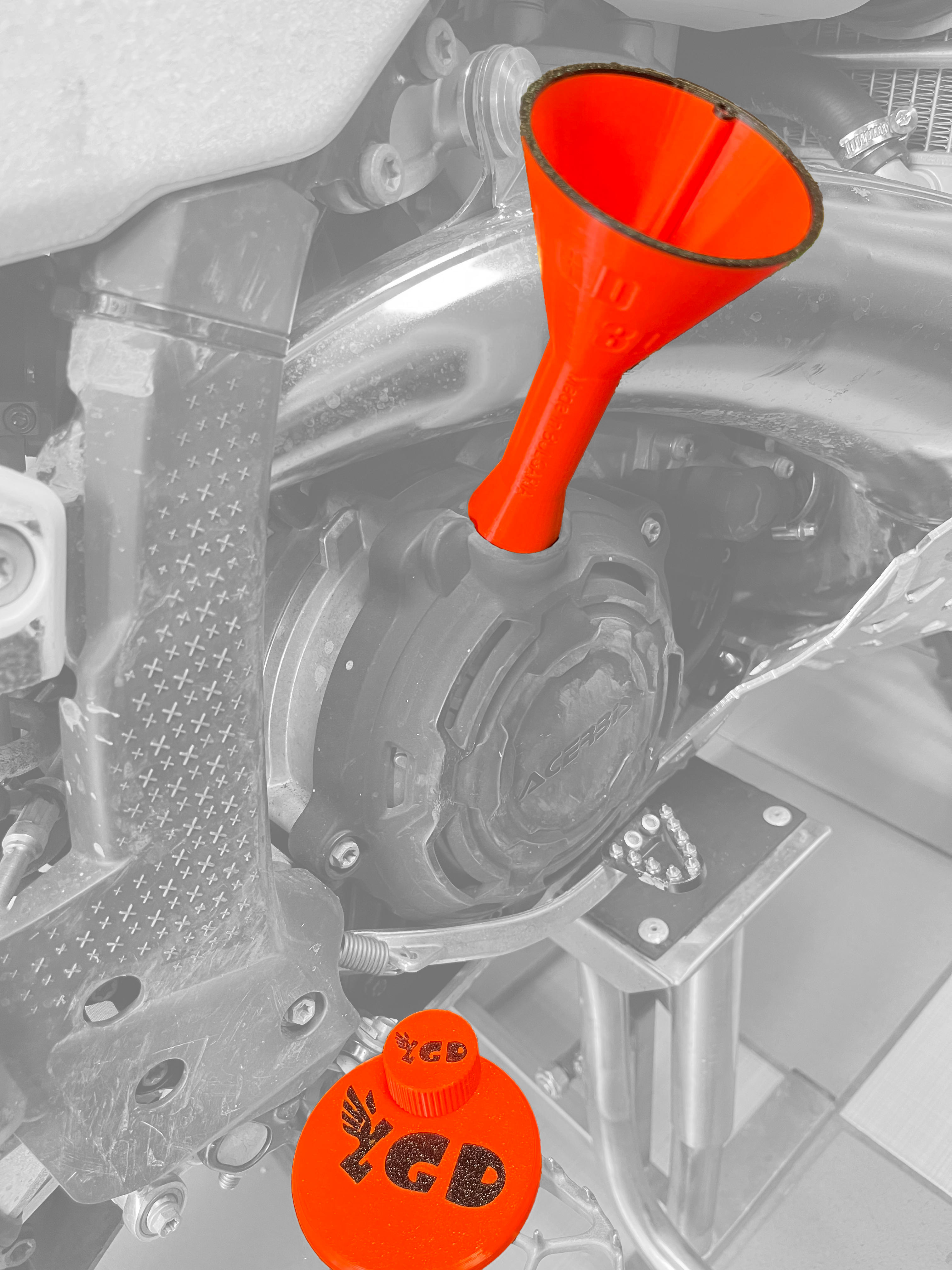 OIL FUNNEL KIT FOR KTM-КОМПЛЕКТ МАСЛЕНА ФУНИЯ ЗА KTM